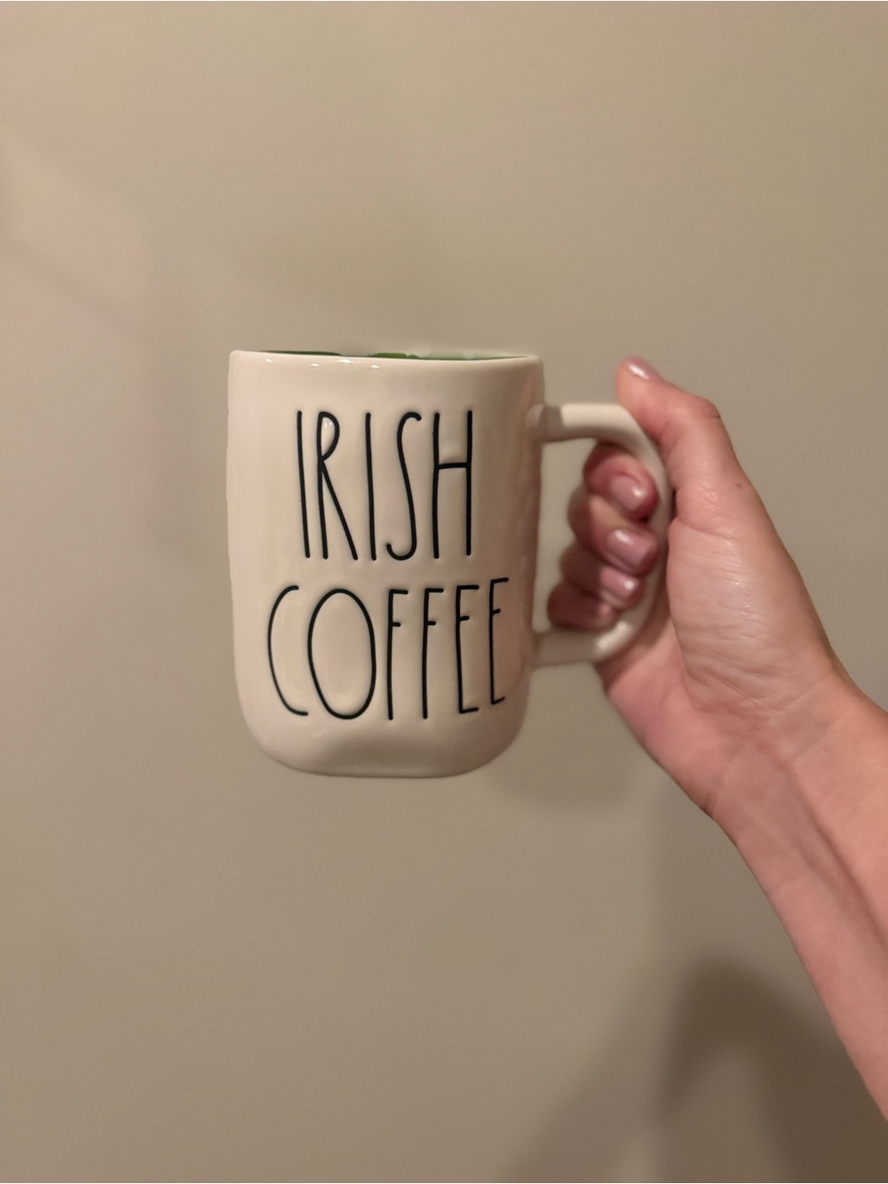 Rae Dunn Cream 'Irish Coffee' Ceramic Mug - Home Dining